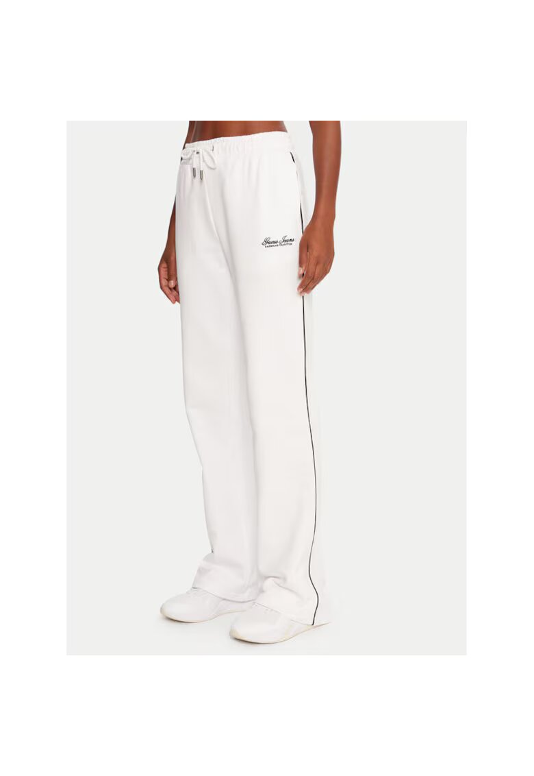 Guess Jeans Pantaloni sport dama alb - trening