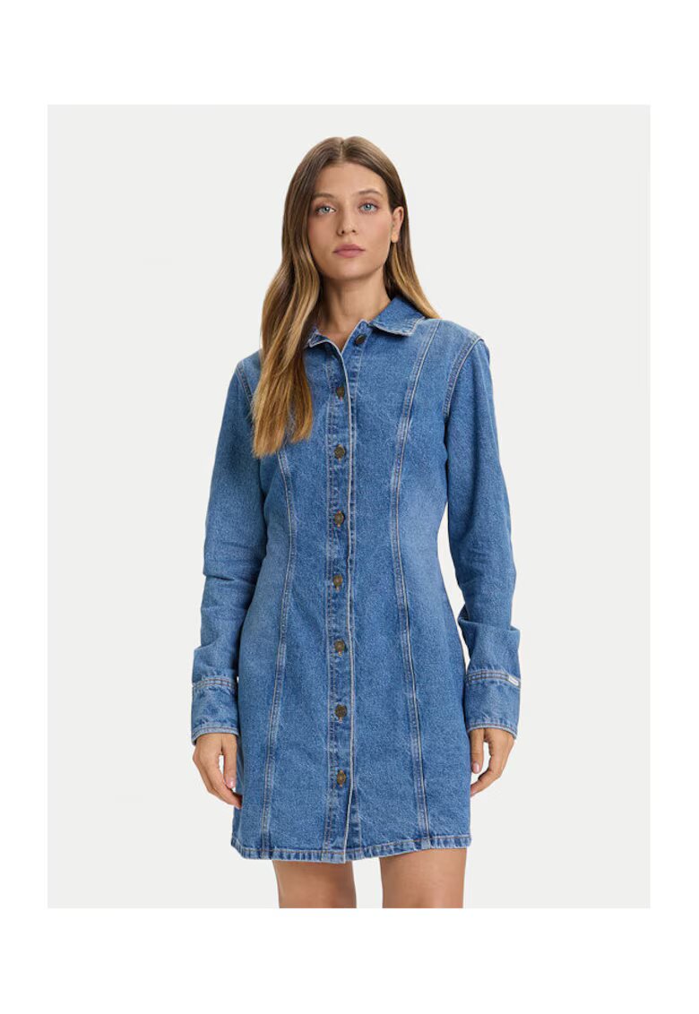 Guess Jeans Rochie din denim - albastru - femei