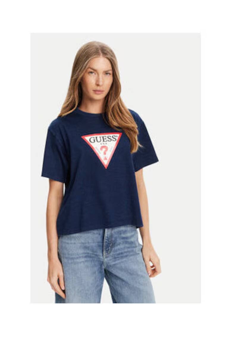 Guess Jeans Tricou dama - cu imprimeu grafic