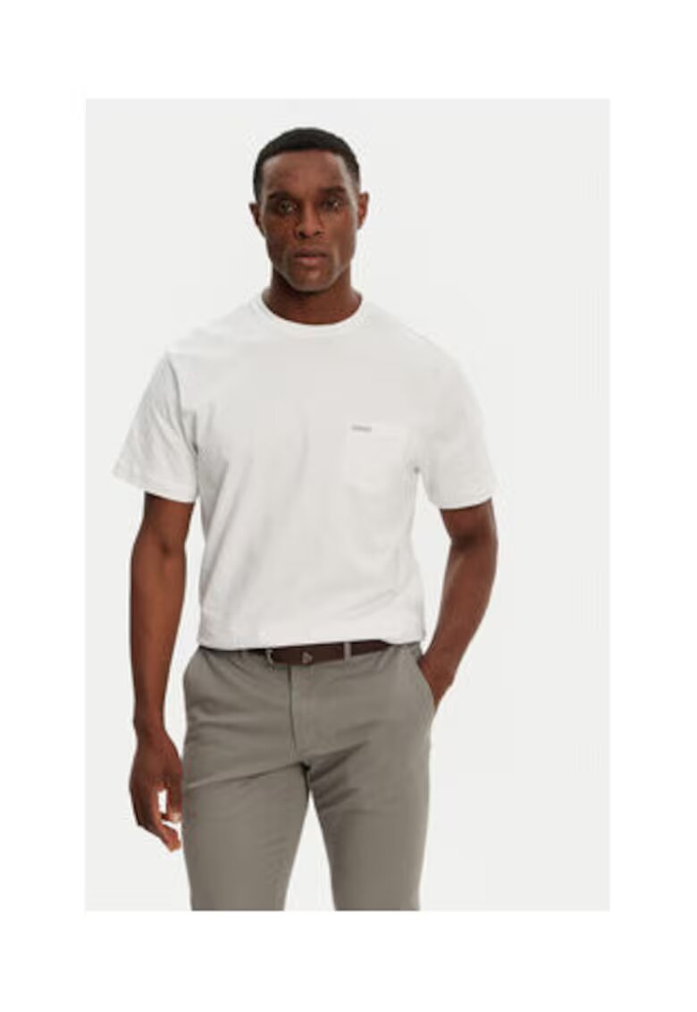Guess Jeans Tricou din bumbac cu buzunar aplicat pe piept
