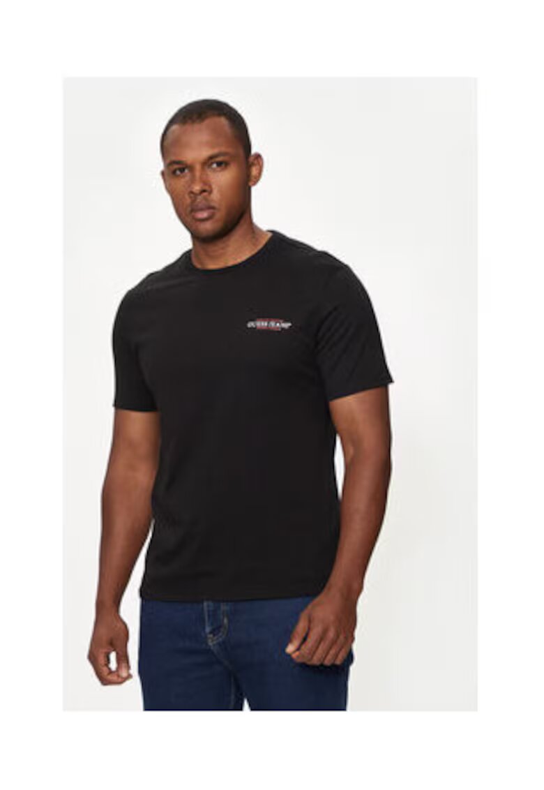 Guess Jeans Tricou din bumbac cu logo discret