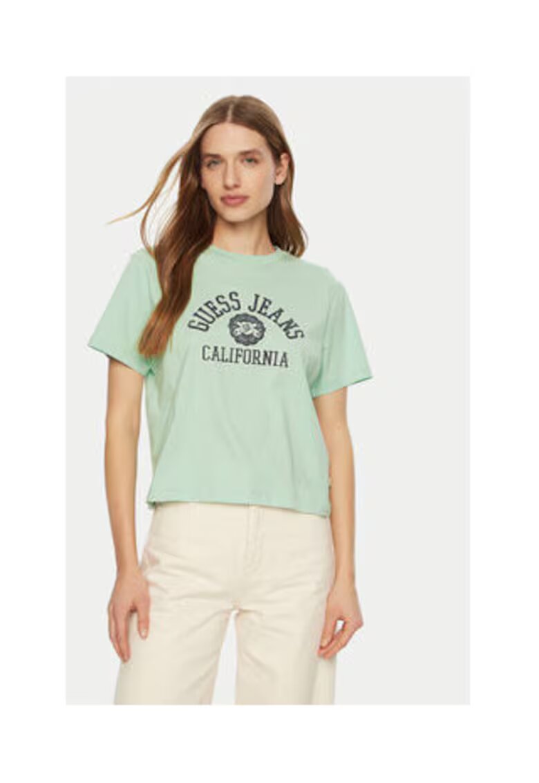 Guess Jeans Tricou Regular Fit Cu Imprimeu Logo