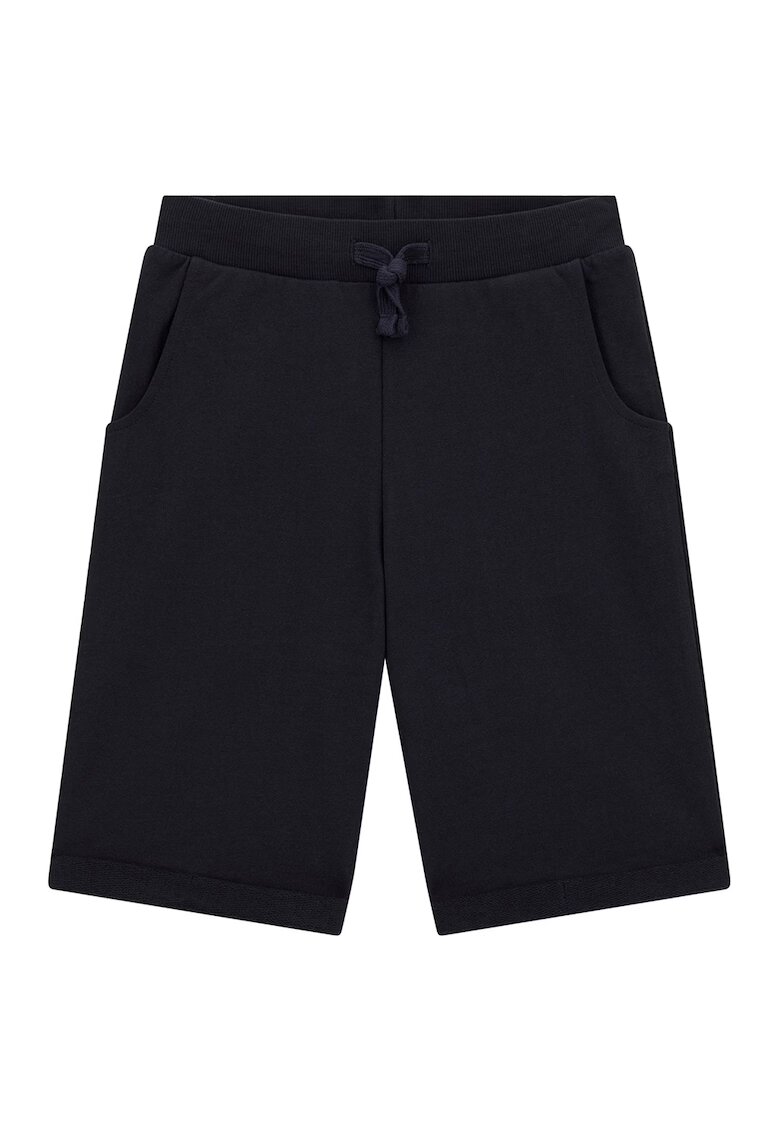 GUESS KIDS Bermude din bumbac cu buzunare - Negru stins