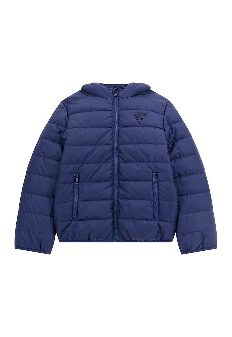 GUESS KIDS Geaca cu vatelina si gluga - Albastru inchis