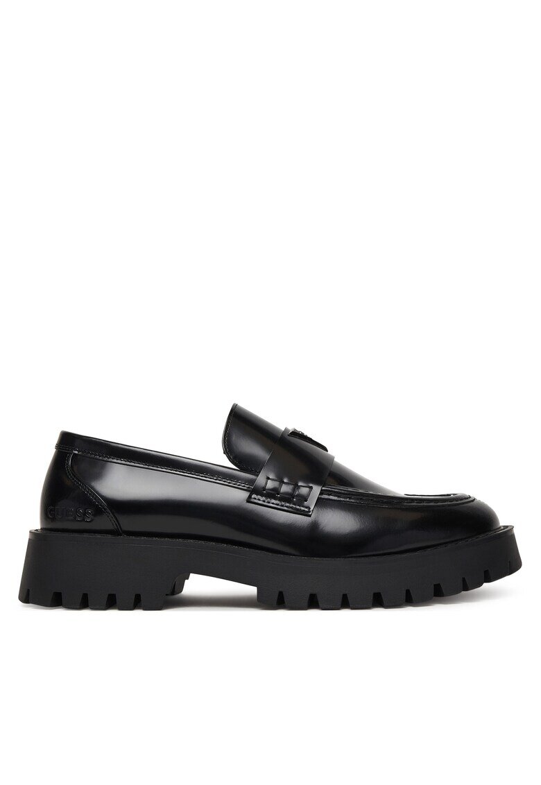 Guess Mocasini barbati - piele naturala - negru