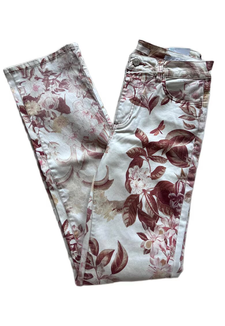 Guess Pantaloni cu imprimeu floral -