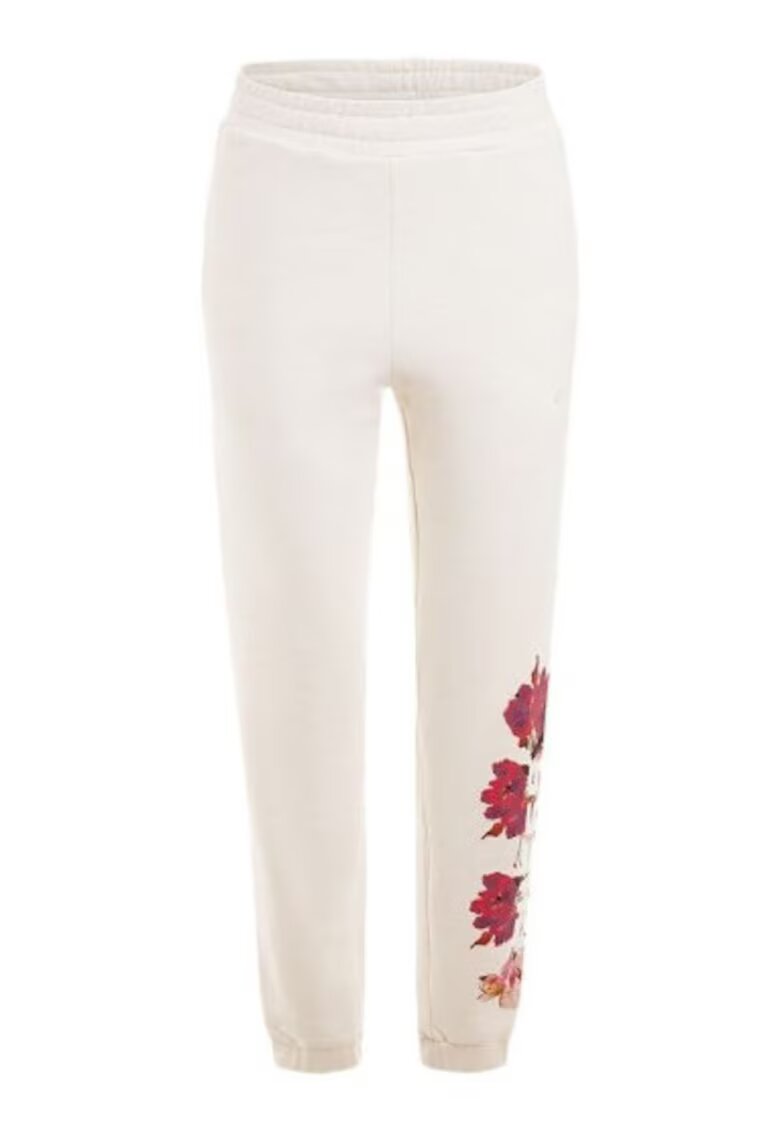 Guess Pantaloni dama Bumbac - Alb - Alb