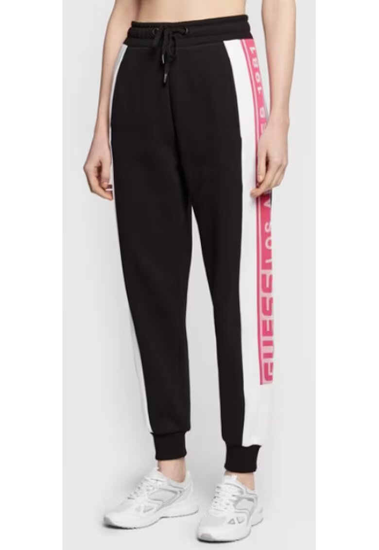 Guess Pantaloni dama Bumbac - Negru - Negru