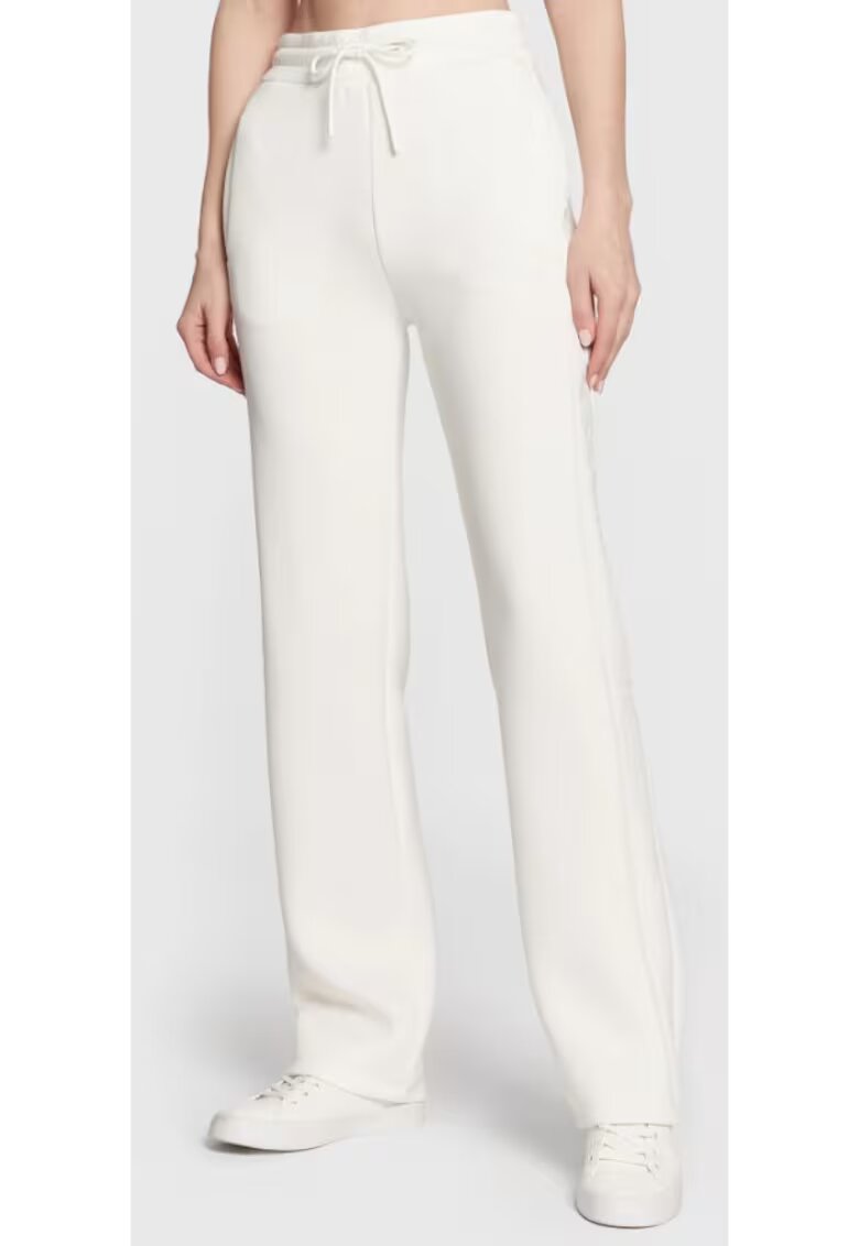 Guess Pantaloni dama Sintetic - Alb -