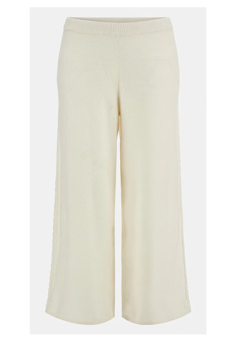 Guess Pantaloni dama Sintetic - Alb - Alb