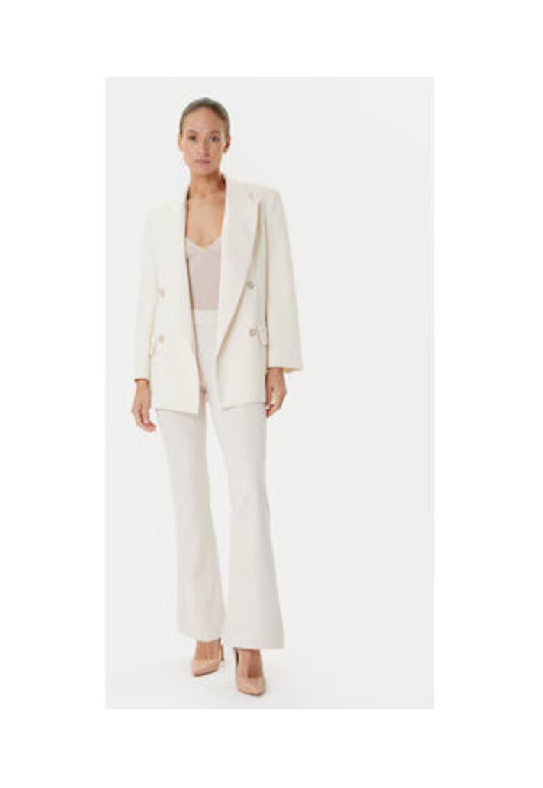 Guess Pantaloni de dama din material textil - cu talie inalta