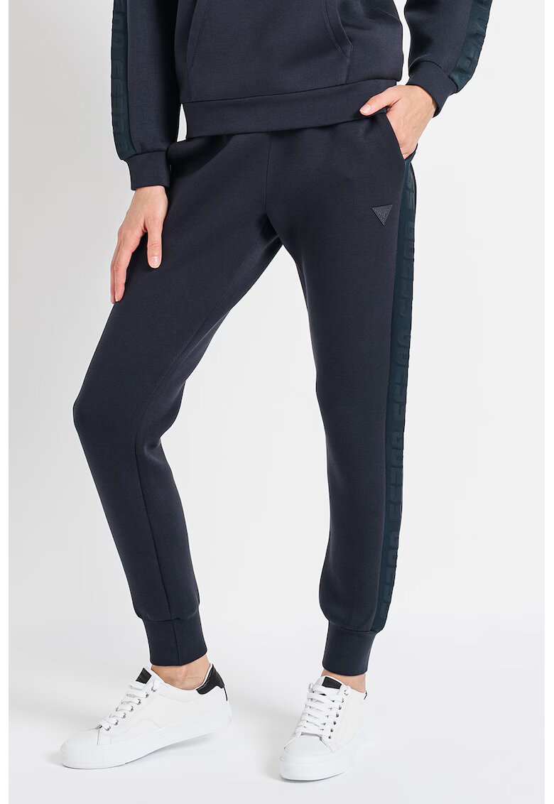 Guess Pantaloni de trening cu talie ajustabila - Gri antracit