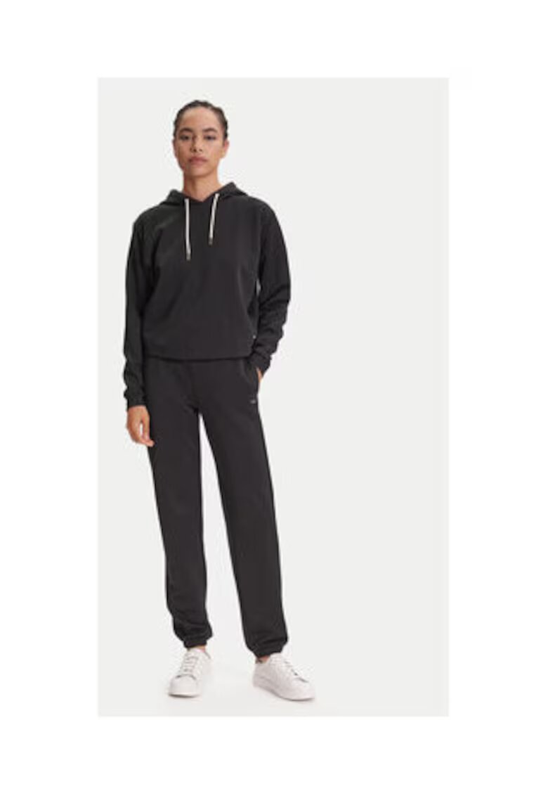 Guess Pantaloni de trening din amestec de bumbac cu model logo discret - logo metalic si snur in talie