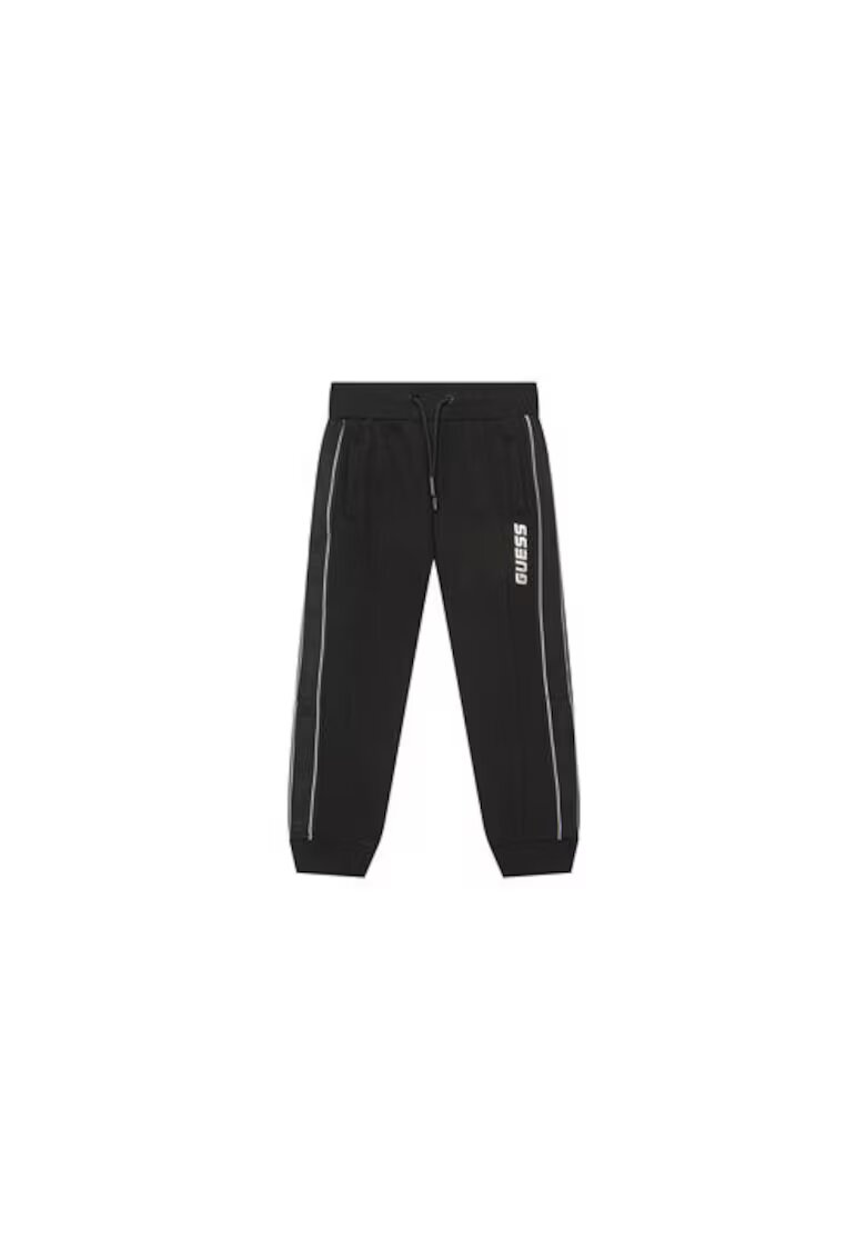 Guess Pantaloni de trening din amestec de bumbac cu snur de ajustare si terminatii elastice