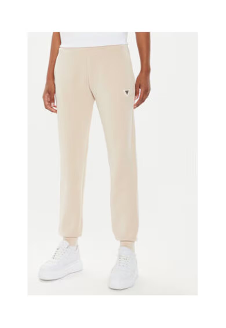 Guess Pantaloni de trening din amestec de modal cu logo discret