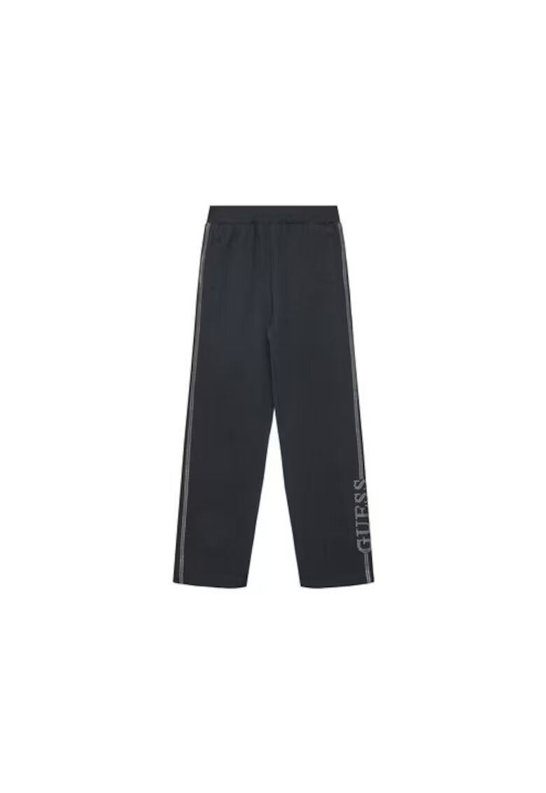 Guess Pantaloni de trening din bumbac organic cu logo din strasuri