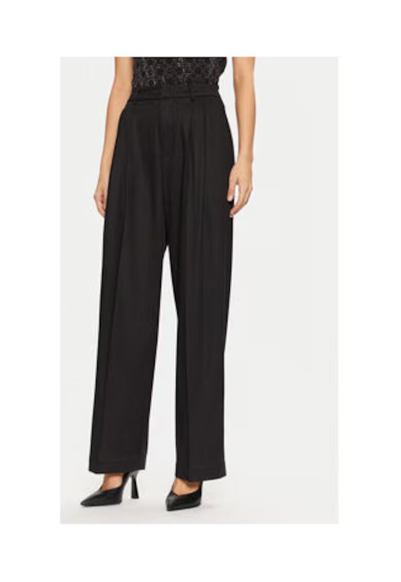 Guess Pantaloni din amestec de liocel - Negru