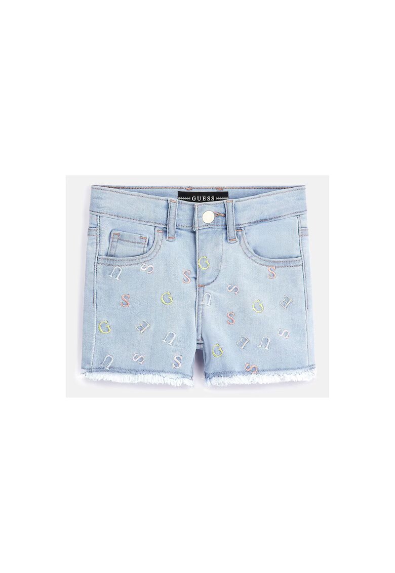 Guess Pantaloni scurti albastri pentru copii - Albastru