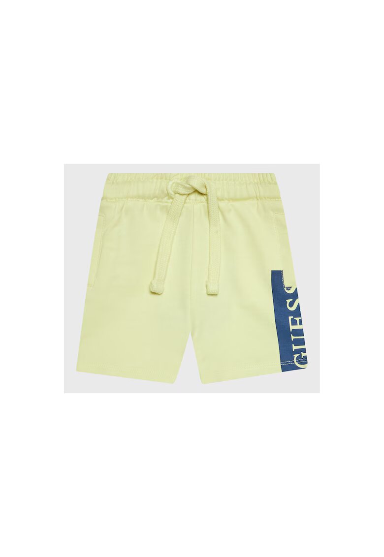 Guess Pantaloni scurti copii - Bumbac organic - Galben - Galben