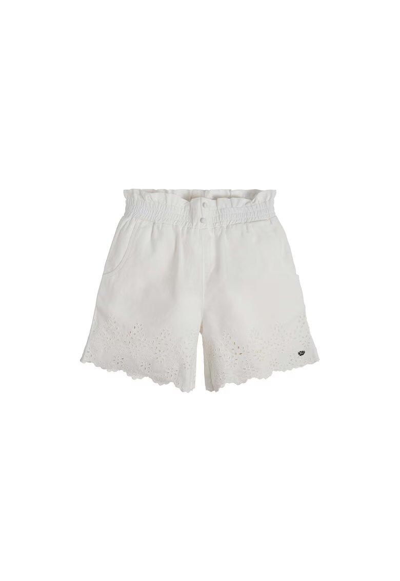Guess Pantaloni scurti copii - In/Bumbac - Alb