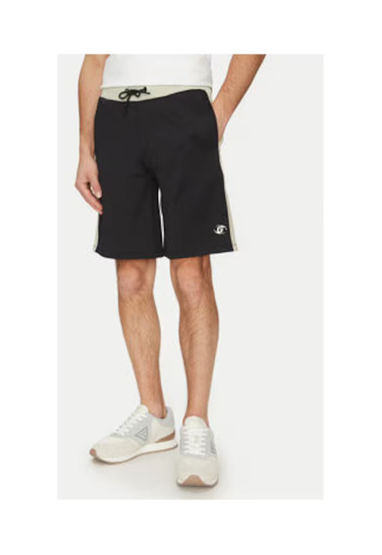 Guess Pantaloni scurti cu logo si talie inalta
