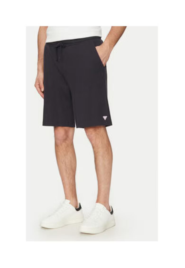 Guess Pantaloni scurti cu snur in talie - bleumarin