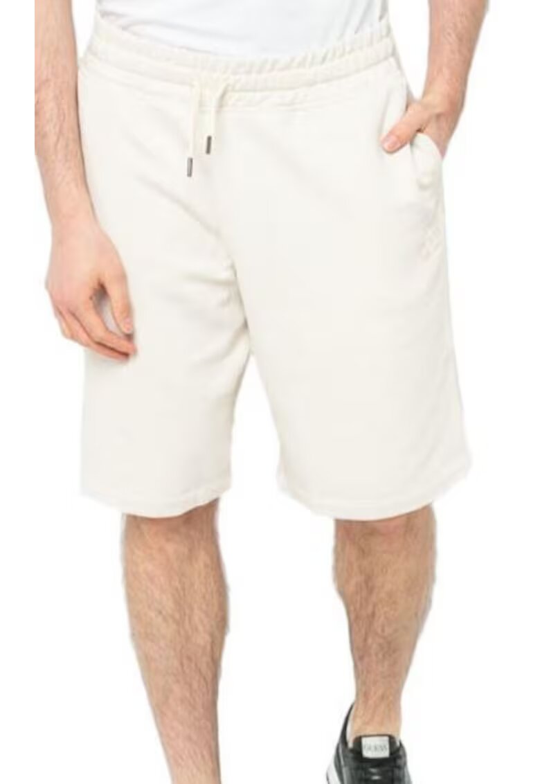 Guess Pantaloni scurti de trening cu snur in talie -