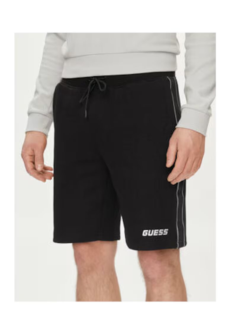 Guess Pantaloni scurti din amestec de bumbac.
