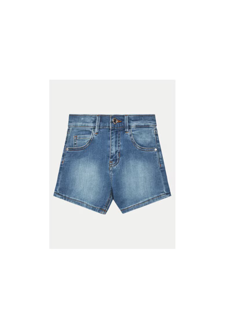 Guess Pantaloni scurti din denim - cu aspect decolorat