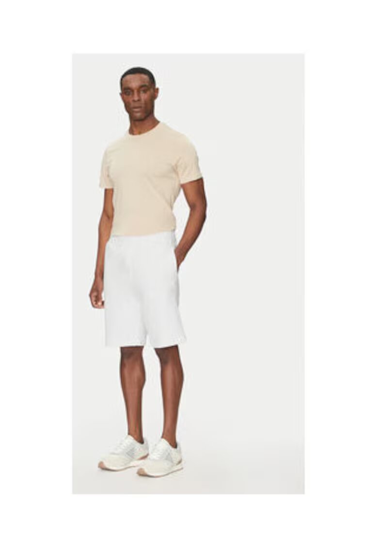 Guess Pantaloni scurti uni din bumbac cu buzunare laterale