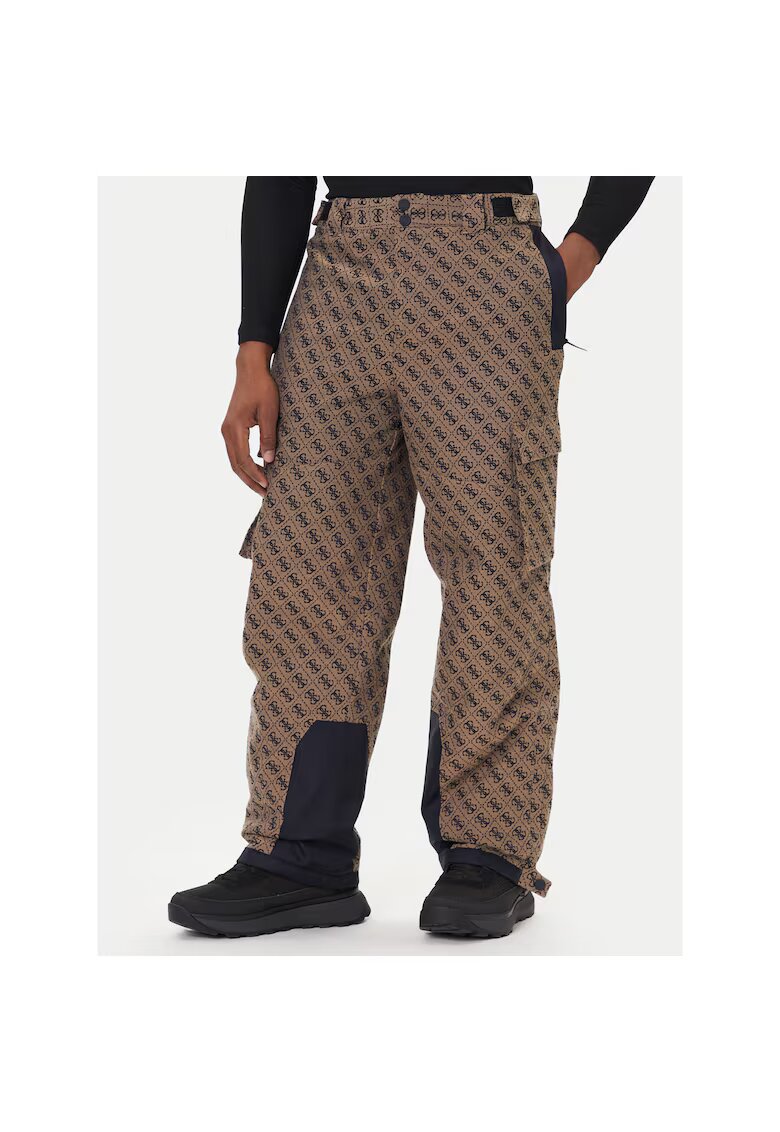 Guess Pantaloni sport barbati ski - maro