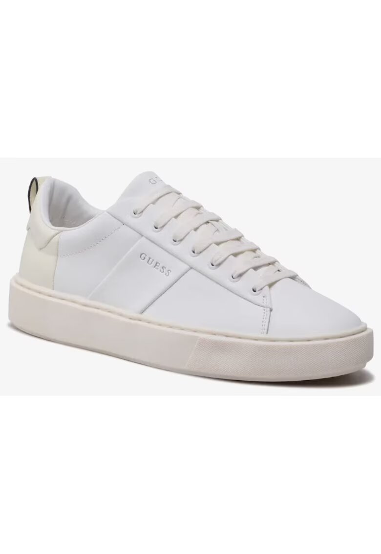 Guess Pantofi barbati Piele ecologica - Alb