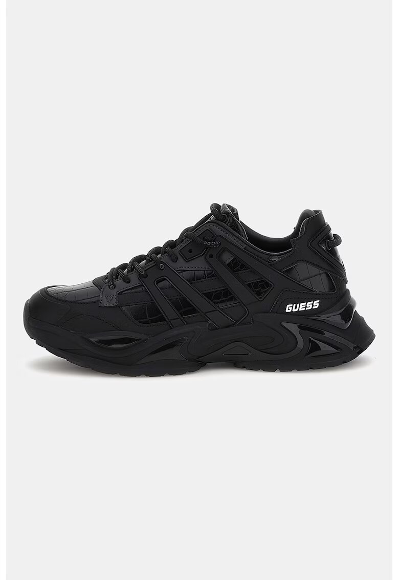 Guess Pantofi sport de piele - Negru
