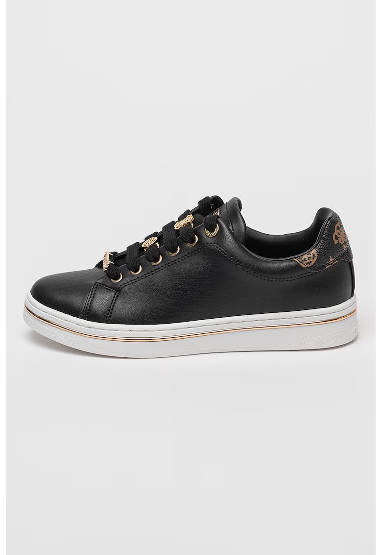 Guess Pantofi sport din piele ecologica cu model logo - Negru