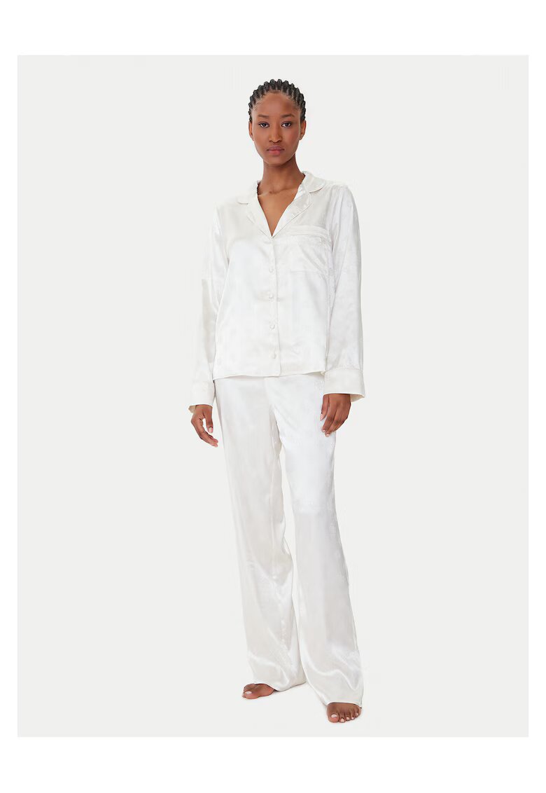 Guess Pijamale dama ecru - 2 piese