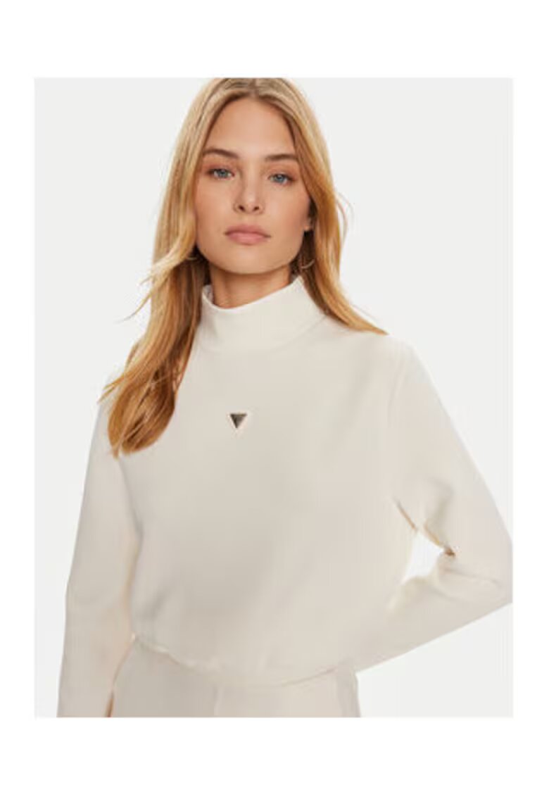 Guess Pulover cu guler inalt lejer