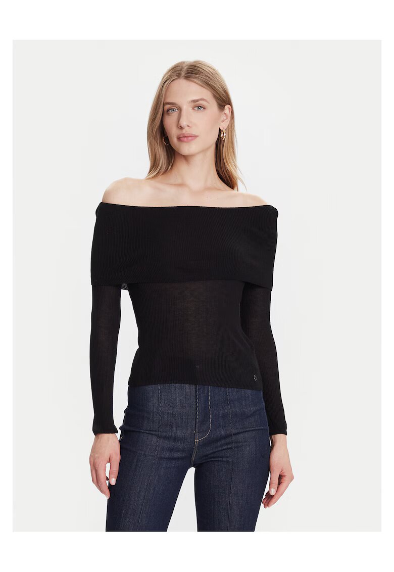 Guess Pulover de dama negru -
