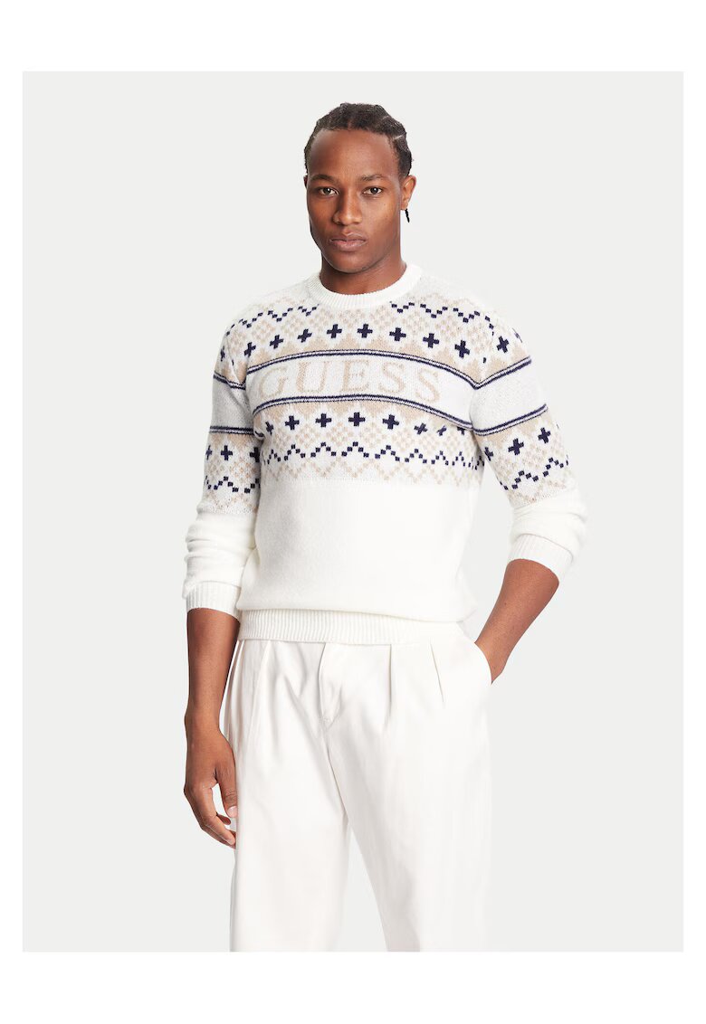 Guess Pulover pentru barbati ecru
