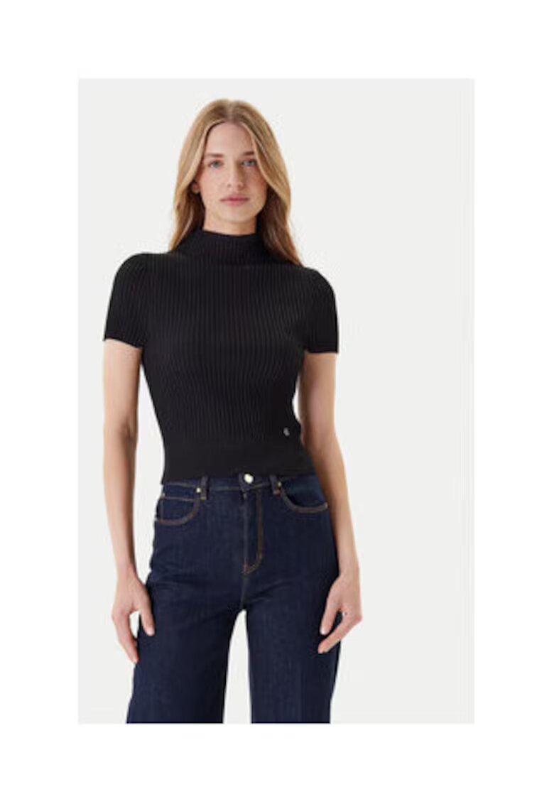 Guess Pulover striat cu maneca scurta