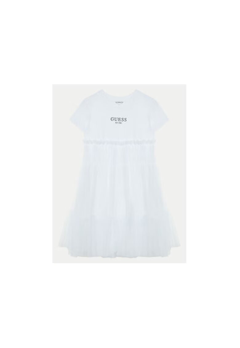 Guess Rochie cu volan la terminatie