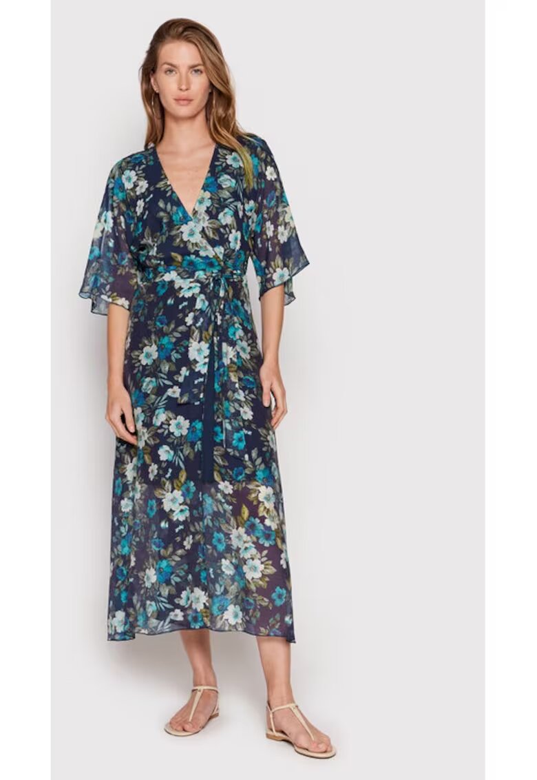 Guess Rochie dama - Bleumarin - Viscoza