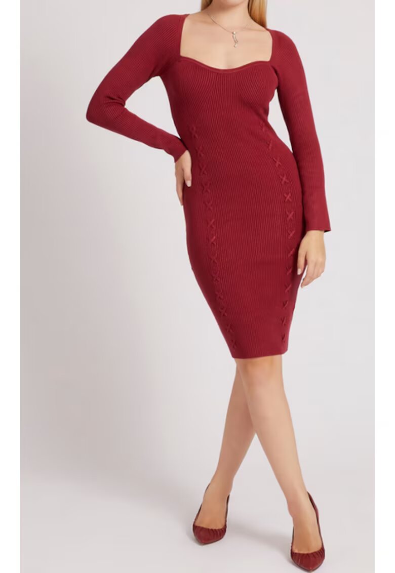 Guess Rochie dama Poliamida - Rosu - Rosu
