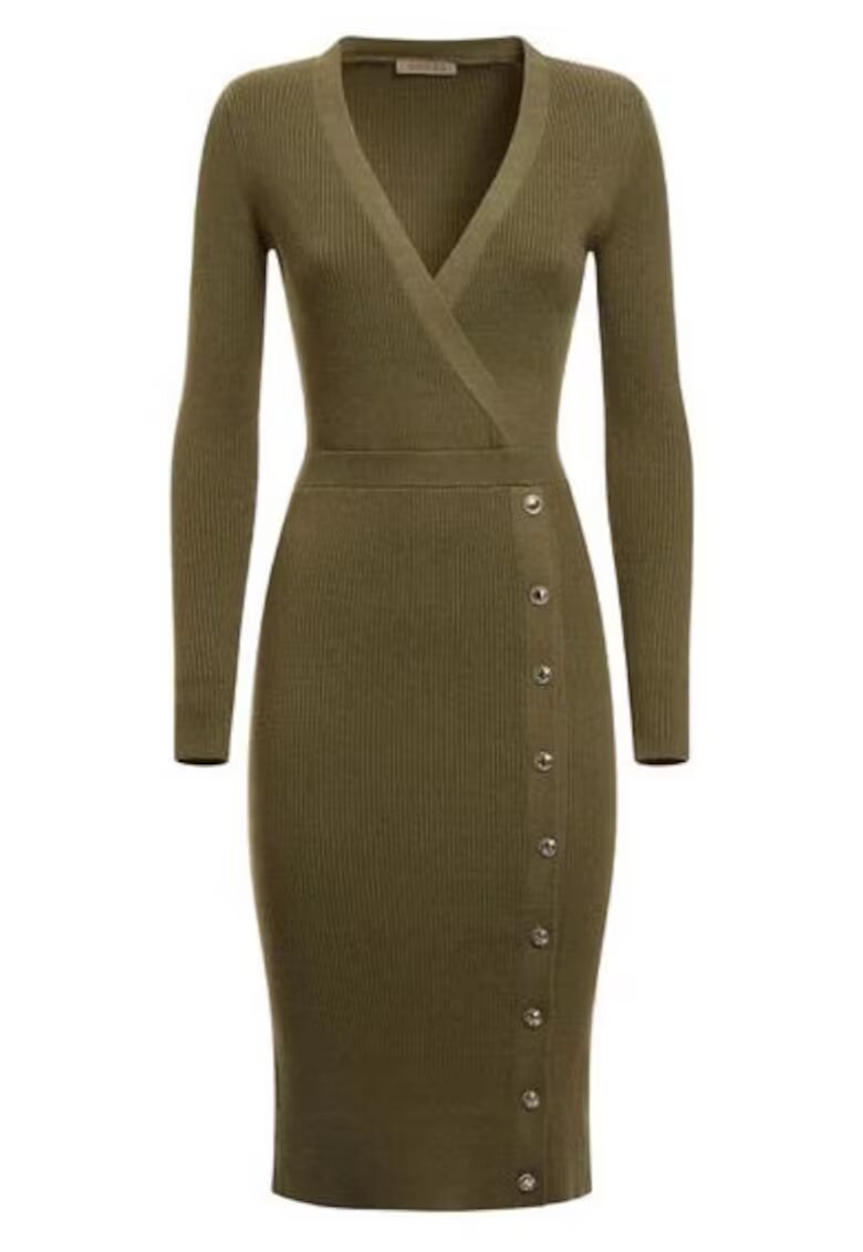 Guess Rochie dama Poliamida - Verde -
