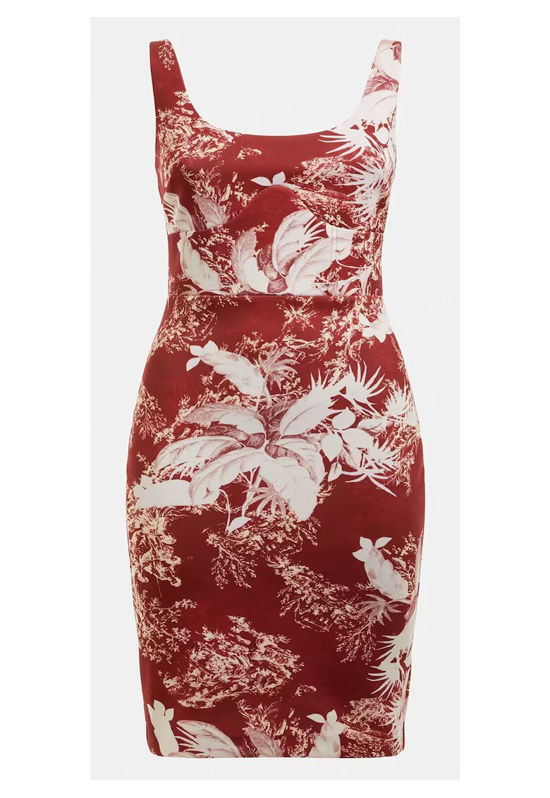 Guess Rochie dama Poliester - Rosu - Rosu