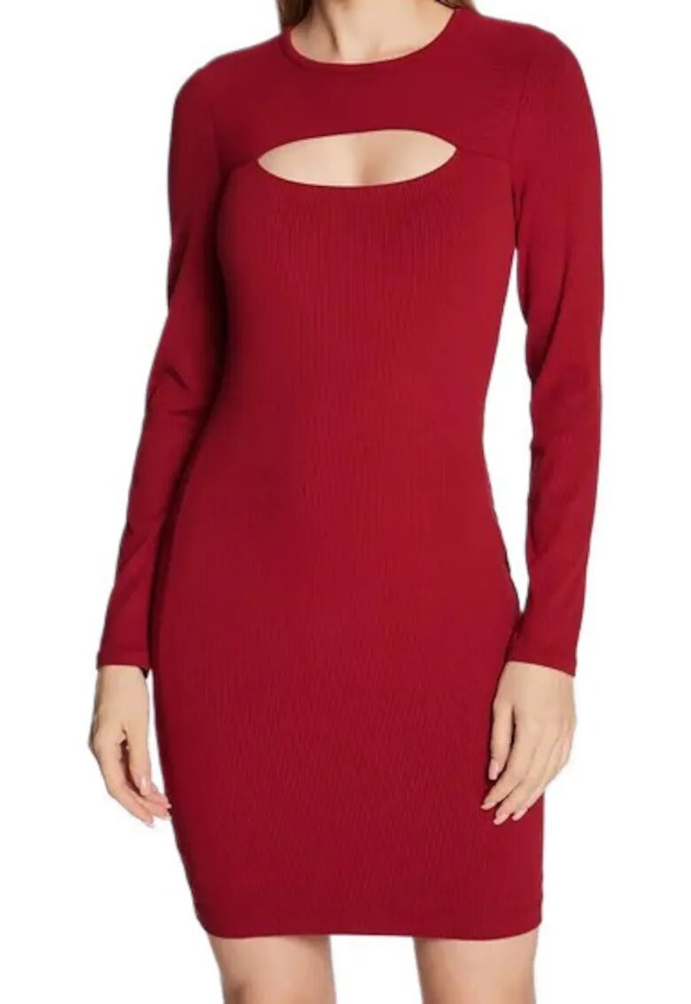 Guess Rochie dama Viscoza - Rosu - Rosu