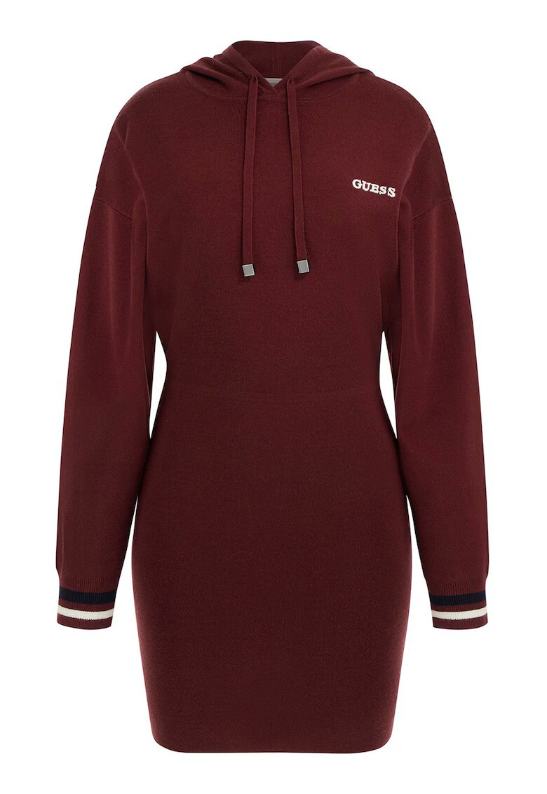 Guess Rochie din amestec de lana cu gluga - pentru fitness - Visiniu