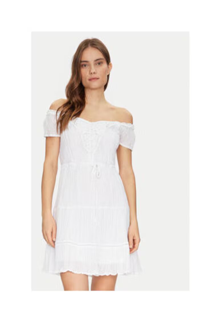 Guess Rochie din amestec de ramie