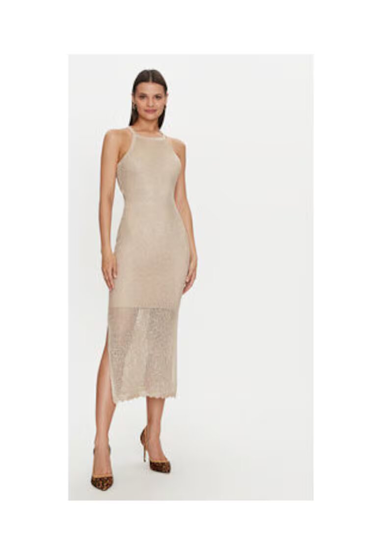 Guess Rochie lunga bodycon cu spatele decupat -
