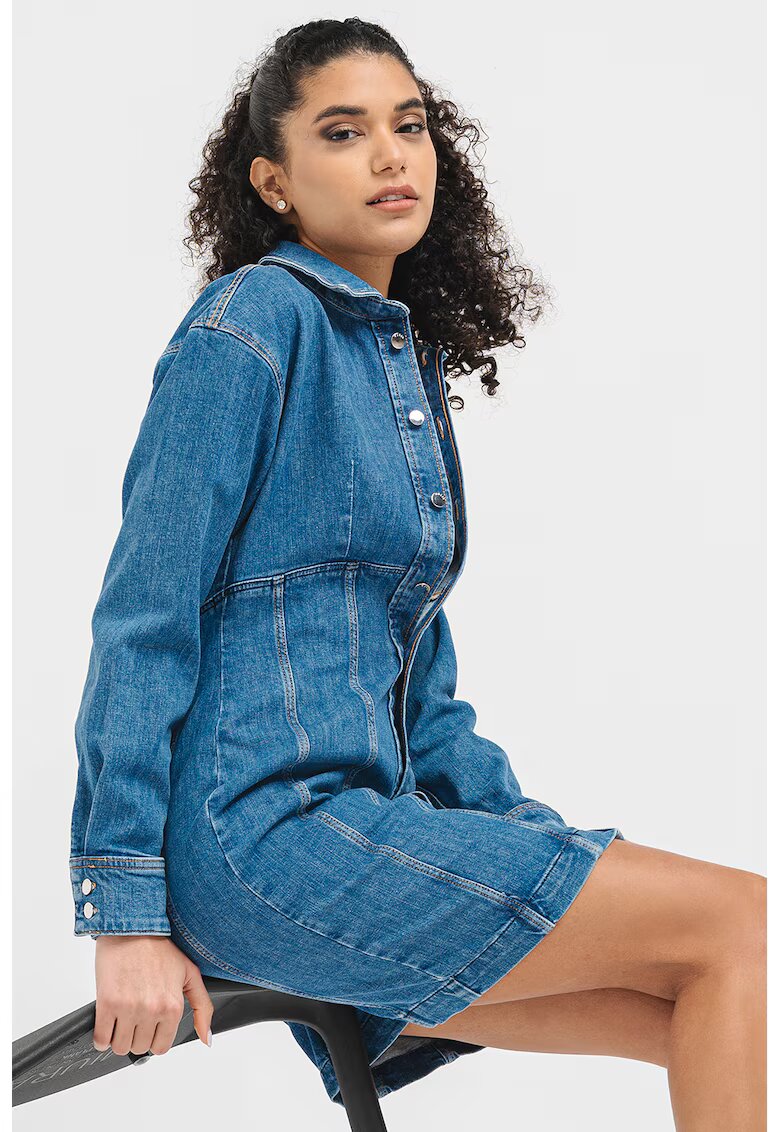 Guess Rochie mini de denim - Albastru