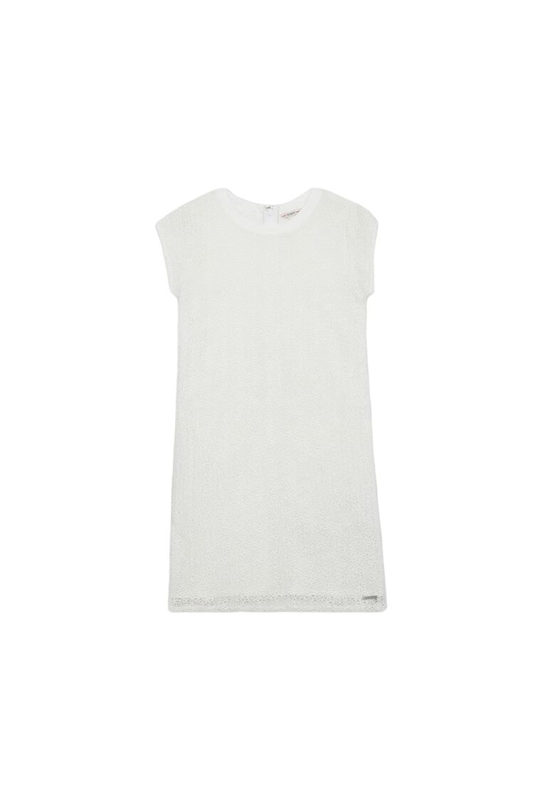 Guess Rochie pentru copii cu croiala dreapta - poliester - alb - 128cm